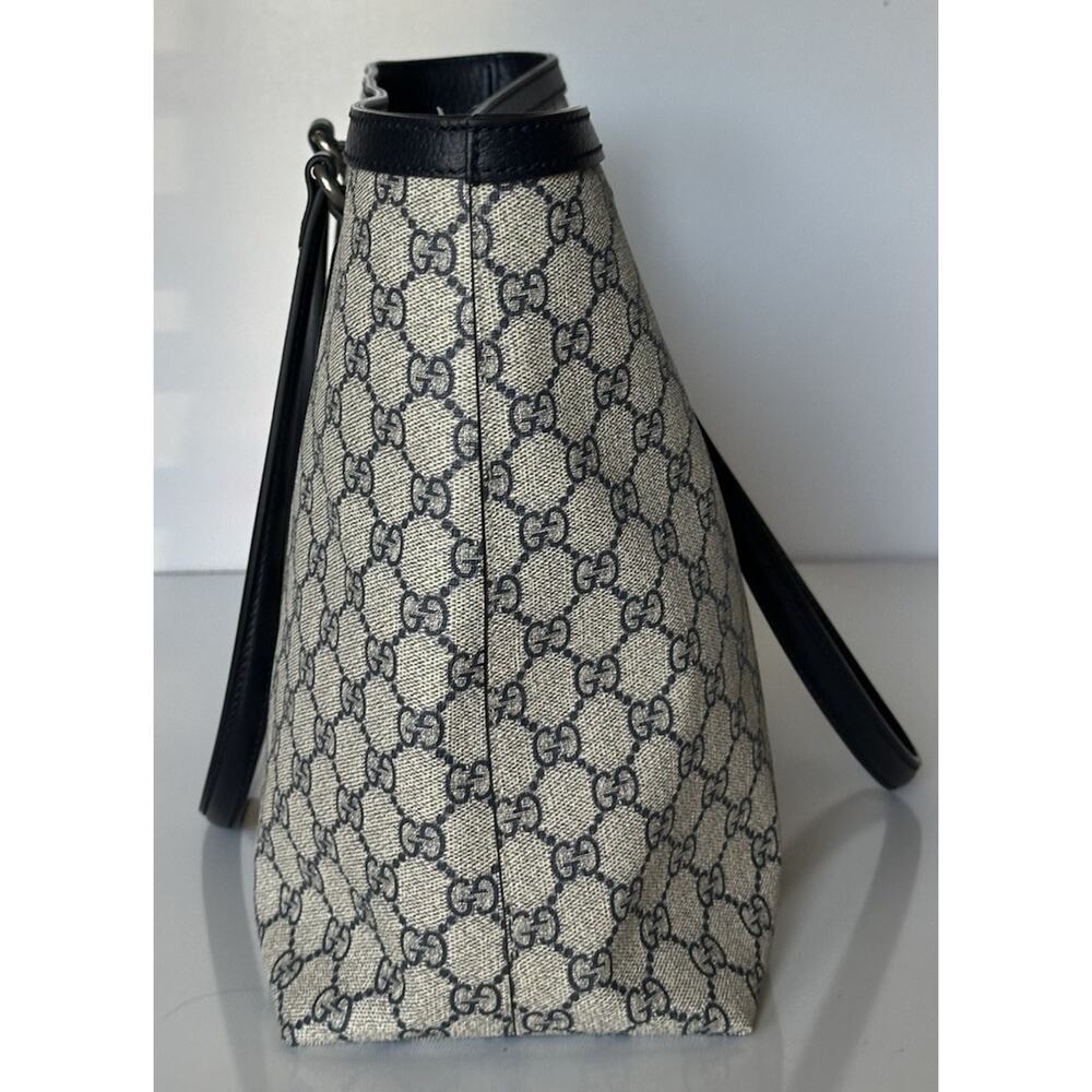 Gucci GG Supreme Web Canvas/Leather Medium Tote Bag Italy 631685 NWOT - Picture 3 of 16